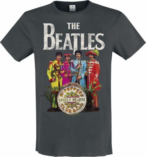 The Beatles Amplified Collection - Lonely Hearts tricko charcoal