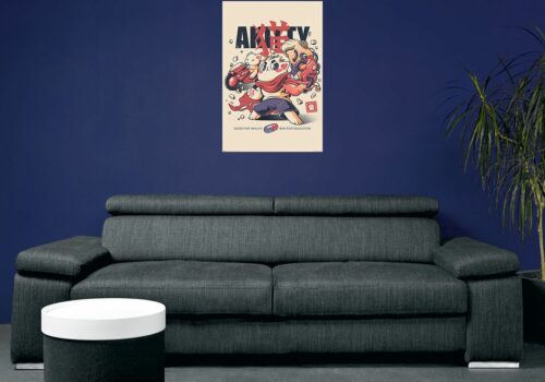 Ilustrata Akitty plakát vícebarevný