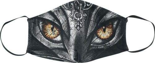 Alchemy England Ailouros maska cerná/šedá/žlutá