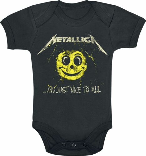 Metallica And Just Nice To All Babygrow body černá