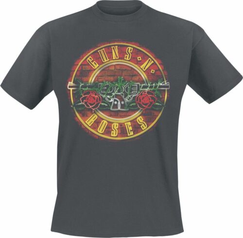 Guns N' Roses Amplified Collection - Neon Sign tricko charcoal