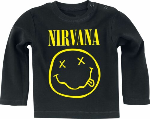 Nirvana Smiley Baby-Longsleeve černá
