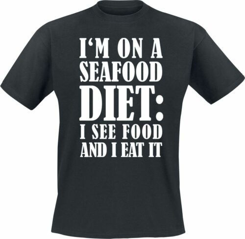 I'm On A Seafood Diet tricko černá