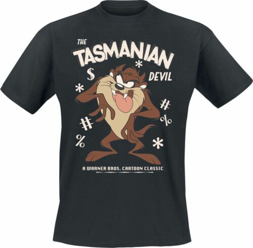 Looney Tunes Tasmanian Devil tricko černá