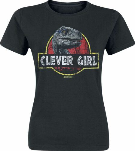 Jurassic Park Clever Girl dívcí tricko černá