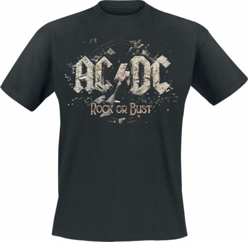 AC/DC Rock Or Bust tricko černá