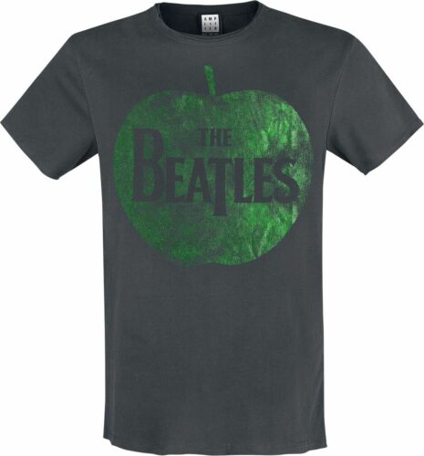 The Beatles Amplified Collection - Metallic Edition - Apple Records Logo tricko charcoal