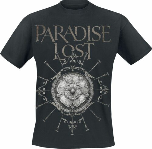 Paradise Lost Obsidian Rose tricko černá