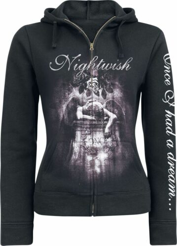 Nightwish Once - 10th Anniversary dívcí mikina s kapucí a zipem černá