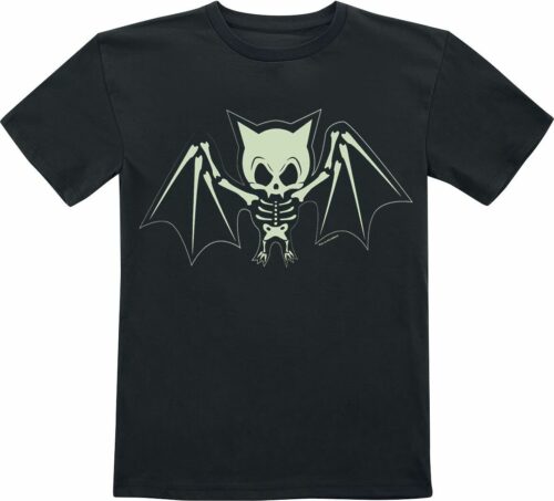 Bat Skeleton detské tricko černá