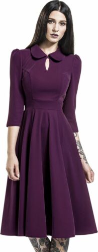 H&R London Glamorous Velvet Tea Dress šaty šeríková