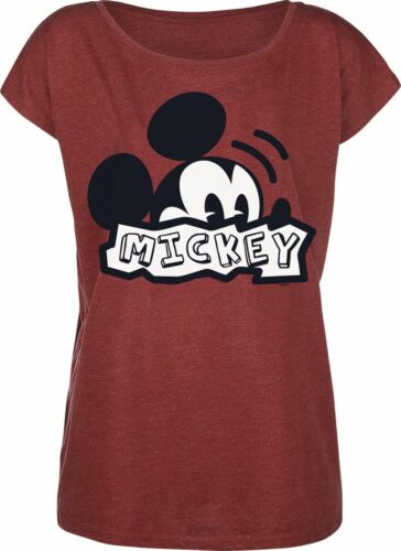 Mickey & Minnie Mouse Arrows dívcí tricko směs červené