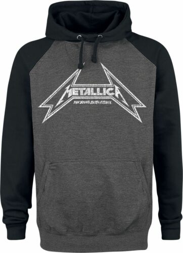 Metallica Young Metal mikina s kapucí smíšená šedo-černá