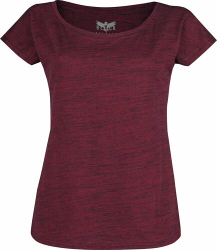 Black Premium by EMP Červené tričko s žíhaným vzhledem dívcí tricko bordová