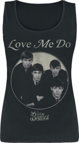 The Beatles Love Me Do Photo dívcí top černá