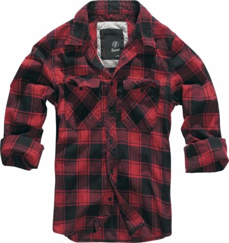 Brandit Checkshirt košile cervená/cerná