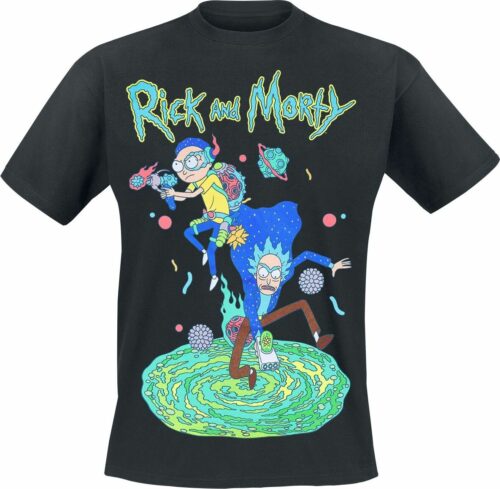 Rick And Morty Space Rangers tricko černá
