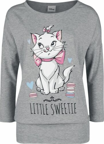 Aristocats Little Sweetie dívcí triko s dlouhými rukávy prošedivelá
