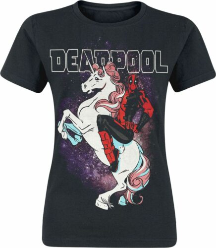 Deadpool Unicorn dívcí tricko černá