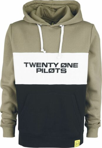 Twenty One Pilots Color Block Logo mikina s kapucí vícebarevný