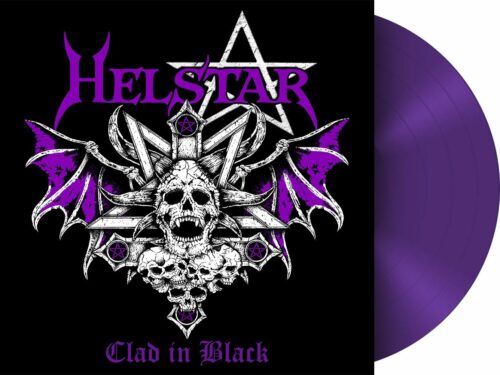 Helstar Clad in black LP purpurová