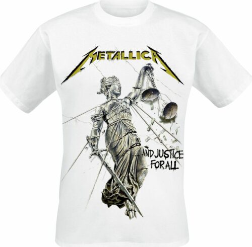 Metallica Justice tricko bílá