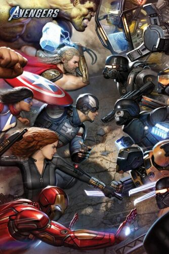 Avengers Gamerverse - Face Off plakát vícebarevný