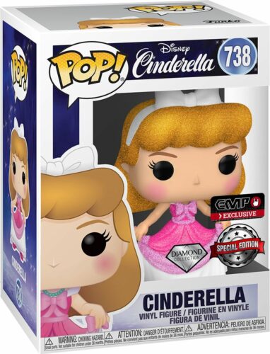 Cinderella Cinderella (Diamond Glitter) Vinyl Figur 738 Sberatelská postava standard