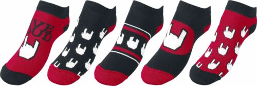EMP Logo Ponožky cerná/cervená/bílá