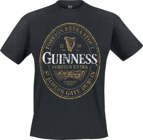 Guinness Logo tricko černá
