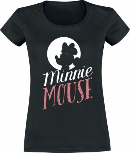 Mickey & Minnie Mouse Minnie Silhouette dívcí tricko černá