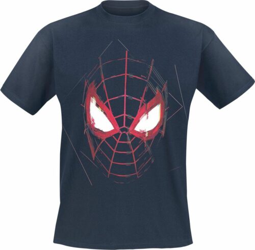 Spider-Man Miles Morales - Mask tricko tmavě modrá