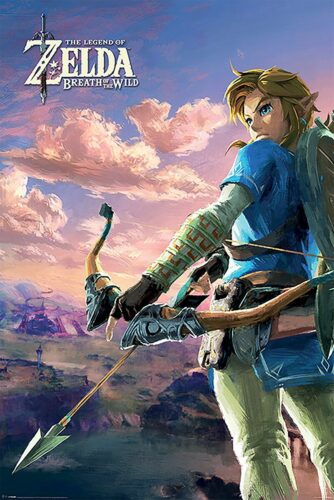 The Legend Of Zelda Breath Of The Wild - Hyrule Scene Landscape plakát vícebarevný