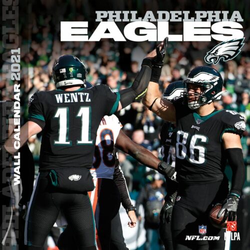 NFL Kalendář 2021 Philadelphia Eagles Nástenný kalendár standard