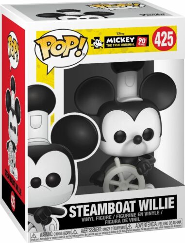 Mickey & Minnie Mouse Mickey's 90th Anniversary - Steamboat Willie Vinyl Figure 425 Sberatelská postava standard
