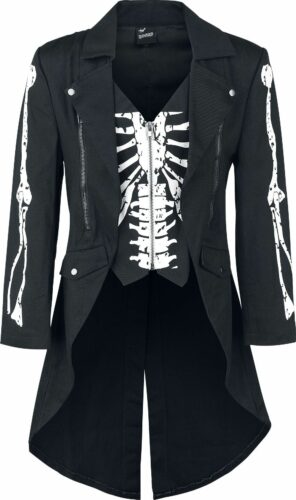 Banned Alternative Skeleton kabát černá