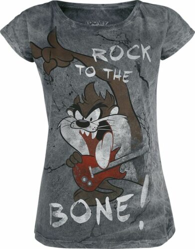 Looney Tunes Taz - Rock To The Bone! dívcí tricko šedá