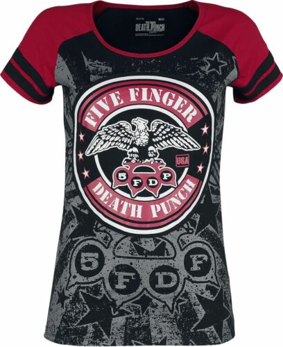Five Finger Death Punch EMP Signature Collection dívcí tricko cerná/cervená