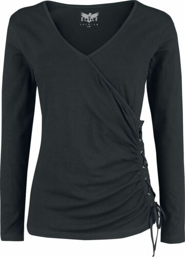 Black Premium by EMP My Extraordinary Mind dívcí triko s dlouhými rukávy černá