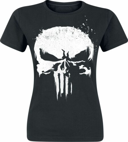 The Punisher Sprayed Skull Logo dívcí tricko černá