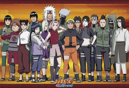 Naruto Shippuden - Konoha Ninjas plakát vícebarevný