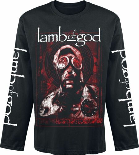 Lamb Of God Gas Mask Waves tricko s dlouhým rukávem černá