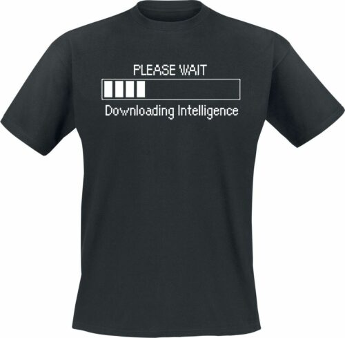 Please Wait - Downloading Intelligence tricko černá