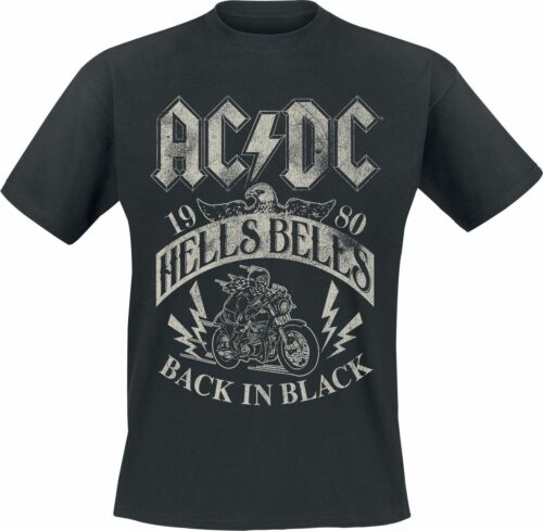 AC/DC Hells Bells 1980 tricko černá