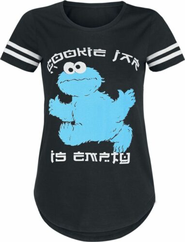 Sesame Street Cookie Monster - Cookie Jar Is Empty dívcí tricko černá