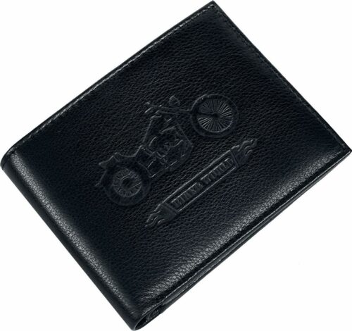 Kožená peněženka Biker World Kožená peněženka černá