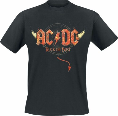 AC/DC Rock Or Bust - Horns tricko černá