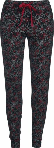 Mulan Dragon Pyžamové nohavice cerná/cervená