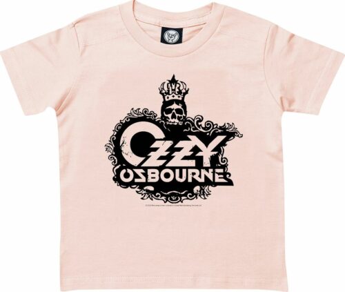Ozzy Osbourne Skull detské tricko světle růžová