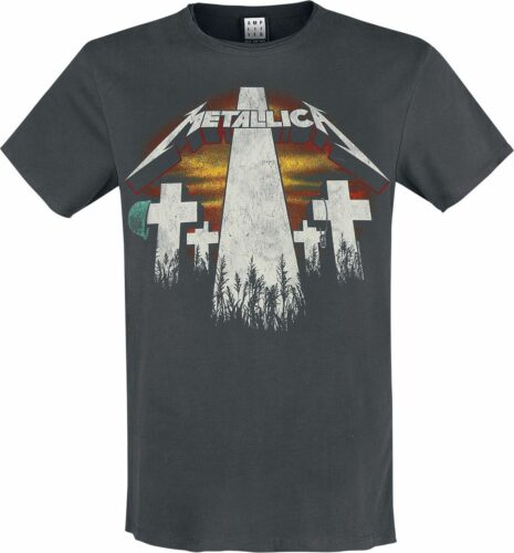 Metallica Amplified Collection - Master Of Puppets Revamp tricko charcoal